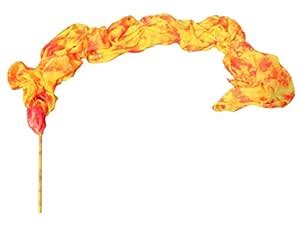 Winged Sirenny 4m Hand Painted Colorful Flowy Silk Ribbon Throw ...
