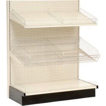 Lozier Lozier - Gondola Shelving, 48"W x 19"D x 72"H Single Side - Wall ...