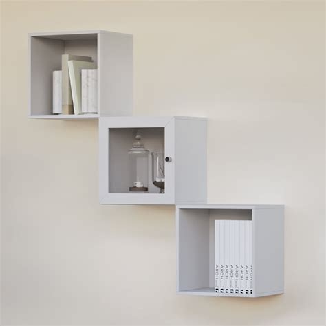 Buy Soho Set of 3 Multipurpose Wall Cabinets - White from Home Centre ...