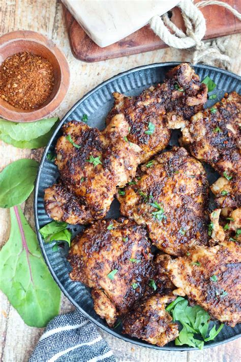 Jerk Chicken Thighs - Golden Grace Kitchen