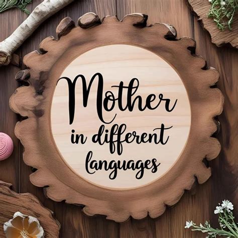 Mother in Different Languages: A Global Tribute to Maternal Love