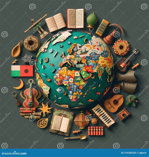 Cultural Diversity Around the Globe Stock Image - Image of desk ...
