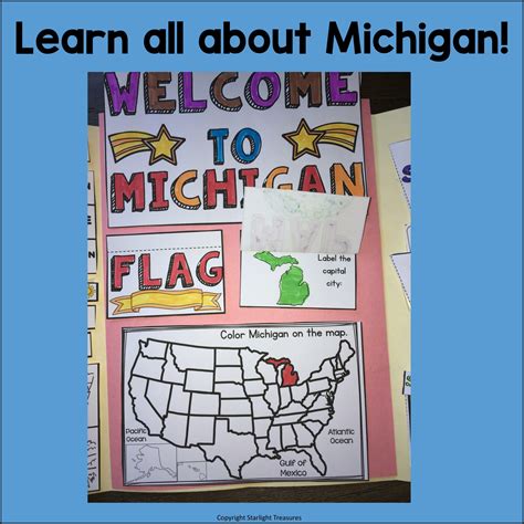 Michigan Lapbook for Early Learners - A State Study | Made By Teachers