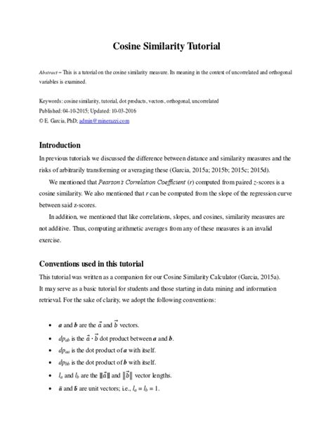 Image result for Cosine Method