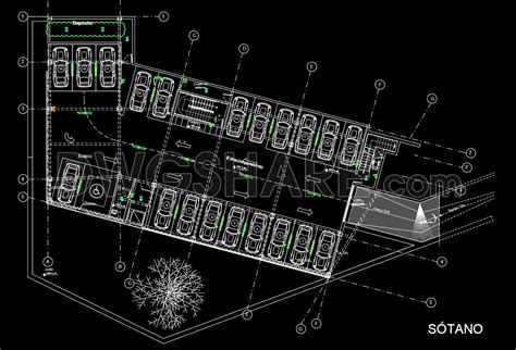 14. Download Detailed Cad Drawing Of The Public Parking Lot (2) - Free ...