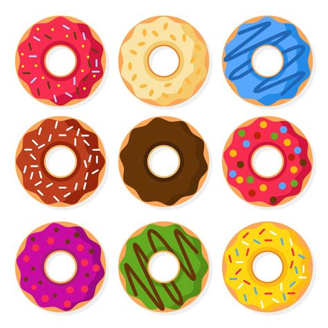 Line Of Donuts Clip Art Royalty-Free (RF) Clip Art Illustration of a ...