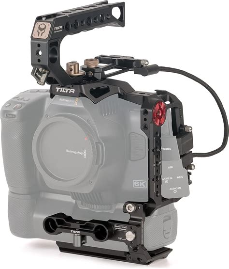 (Black) TILTA TA-T11-B-B Camera Cage Basic Kit For BMPCC 6K Pro ...