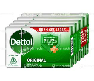 Buy Dettol Original Soap (125 GM Each) Pack Of 5 Online at Truemeds