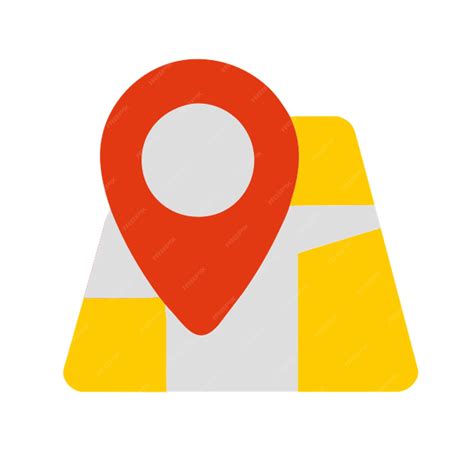 Premium Vector | Google map location icon icon colored shapes