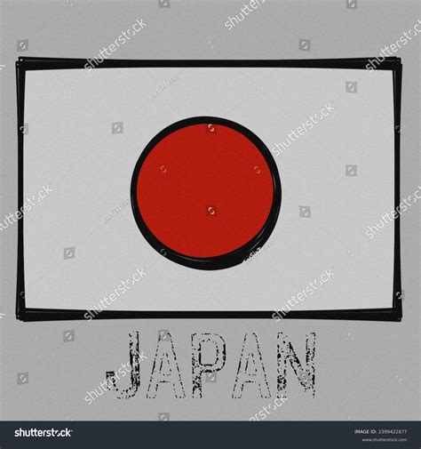 Japan State Flag Backgroundlambang Sebuah Negara Stock Illustration ...