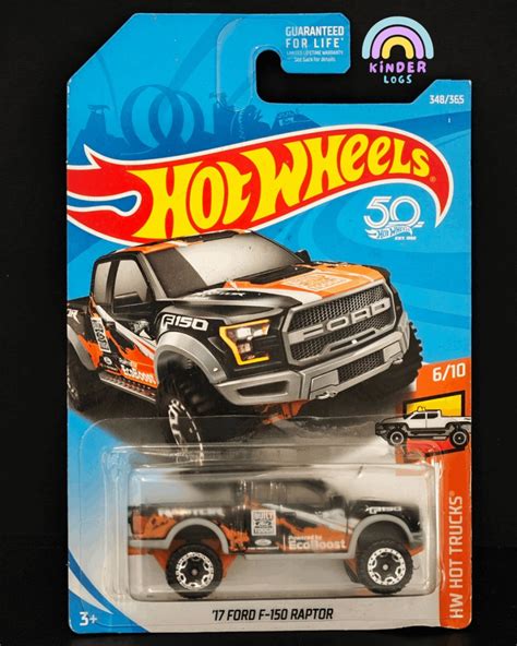 50th Anniversary Hot Wheels 2017 Ford F150 Raptor - Buy At Kinder Logs