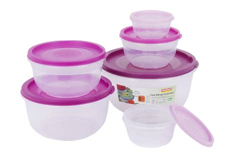Buy Ratan Set of 6 Multisize Solitaire Bowl Shaped Food Grade Storage ...