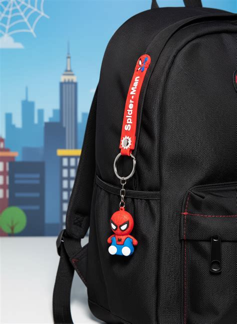 Cute Spiderman Keychain – Swing into Fun – Houseit