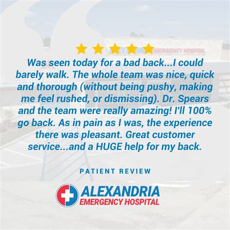 Alexandria Emergency Hospital on LinkedIn: Your review fuels our ...