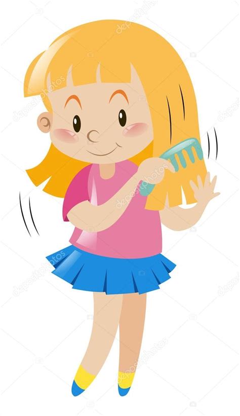 Brushing Hair Clipart | Free download on ClipArtMag