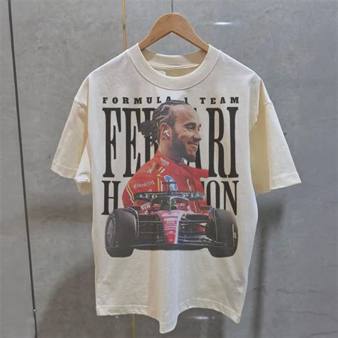 Comfort Colors Lewis Hamilton Ferrari F1 T-Shirt, Vintage Hamilton F1 ...