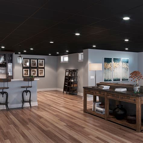 Black Drop Ceiling Tiles | Shelly Lighting