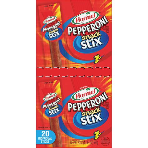 Amazon.com: HORMEL Pepperoni Snack Stix, 20 oz. (20 individually ...
