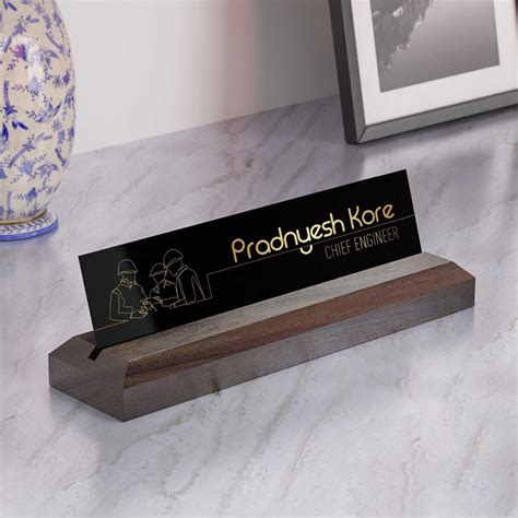Excelus Office Desk Name Plate for Engineer – Housenama