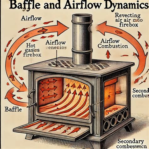 Fireplace and Wood Stove Baffle: Diagrammatical Explanation