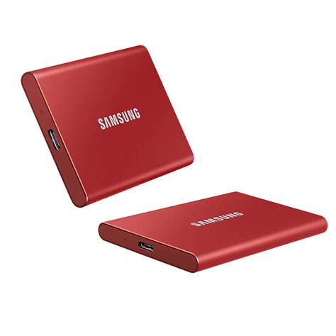 Samsung Portable SSD T7 500GB | Grey - Blue - Red | MU-PC500T(H,R)/WW ...