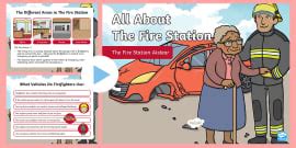 The Fire Station Aistear Colour by Number (teacher made)