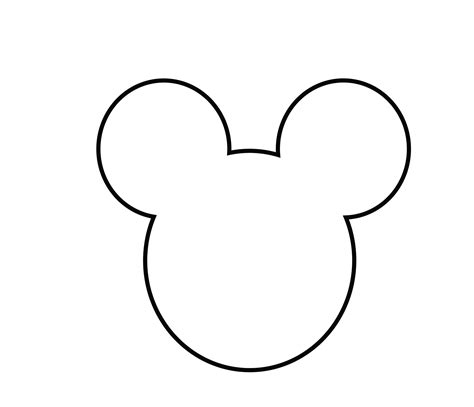 Mickey Mouse Outline Printable - Printable Templates