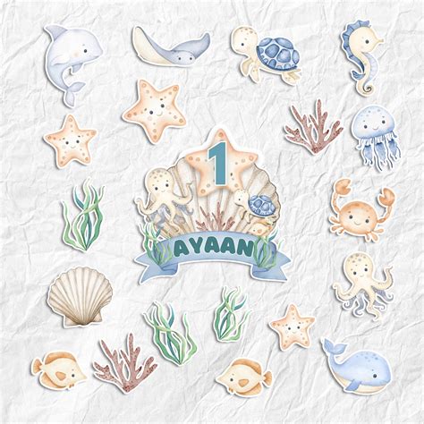 Cake Toppers |Under the Sea Theme – Ezyprints Studio