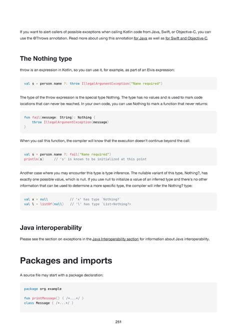 Kotlin-reference-6 - Lecture notes 1-4 - If you want to alert callers ...