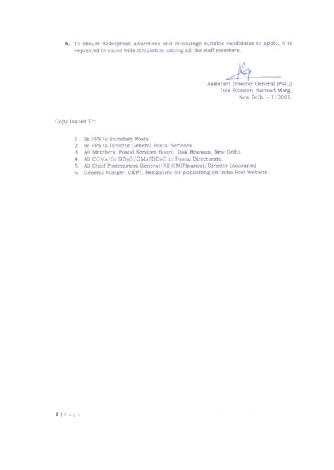 CALLING FOR WILLINGNESS TO WORK IN CENTRE FOR EXCELLENCE IN POSTAL ...