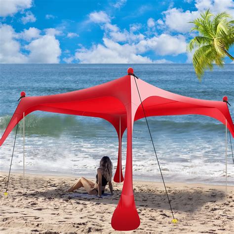 Amazon.com : vBrate Beach Tent Sun Shelter - UPF50 Beach Canopy ...