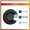 Crysendo 60mm / 6cm Leather Cushion For JABRA Evolve 30/20/65 UC ...