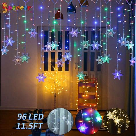 Image result for Snowflake String Lights Plug In