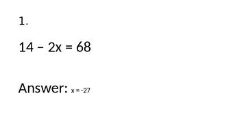 Image result for Multi-Step Equations with Like Terms