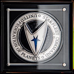 Tuvalu Silver Starfleet Command Holey Dollar & Delta 2019 - 3 oz