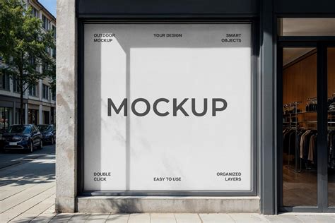 Download Square Storefront Banner Mockup