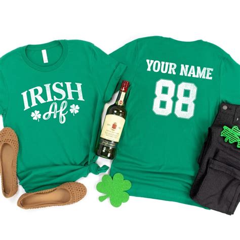 Custom St Patrick's Day Shirts Printed on Two Sides, Irish Outfits ...