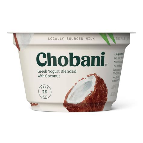 Chobani Coconut Blended Low Fat Greek Yogurt - 12g Protein 5.3oz | Low ...