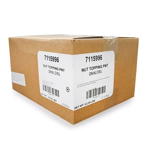 Azar Granulated Dry Roasted Unsalted Peanut Topping, 2 Pounds, 3 Per Case