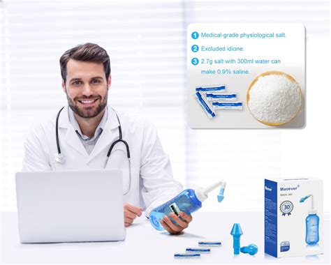 Buy MAOEVER Neti Pot Sinus Rinse Nasal Wash 300ML Neti-Pot with 30 ...