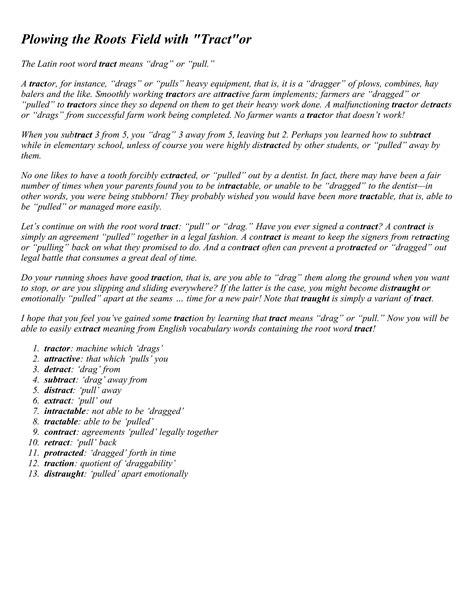 Membean word roots | PDF