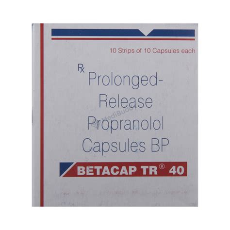 Betacap TR 40 Capsule: Price, Uses, Side Effects & How to Use - MediBuddy