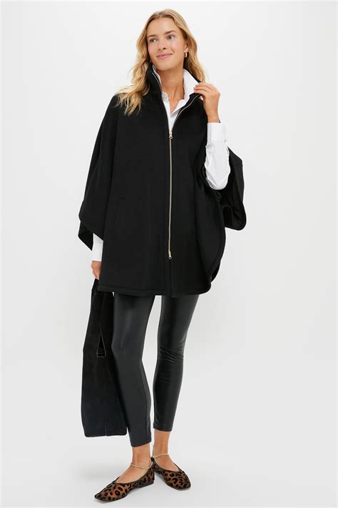 Black Full Zip Huntington Poncho | Tuckernuck