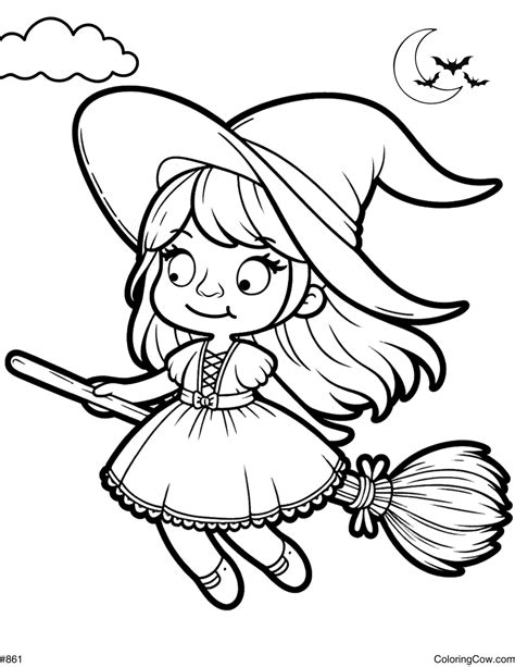 Halloween Witch Coloring Pages