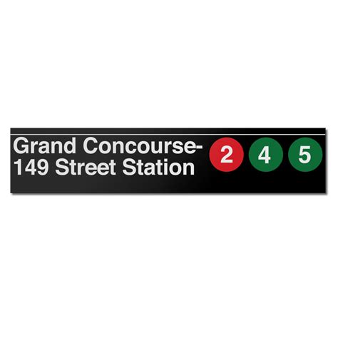 New York Subway Grand Concourse / 149 Street Sign – Transit Gifts