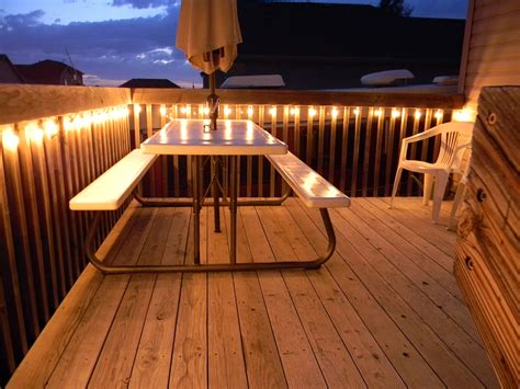 Patio Deck Lighting Ideas With Railing