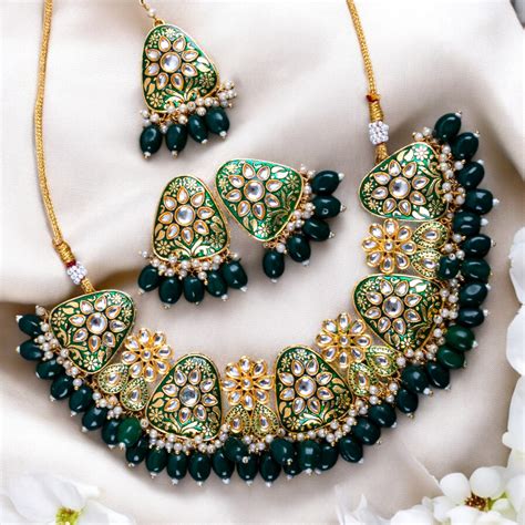 DARKGREEN APARNA FULL SET – For Ya