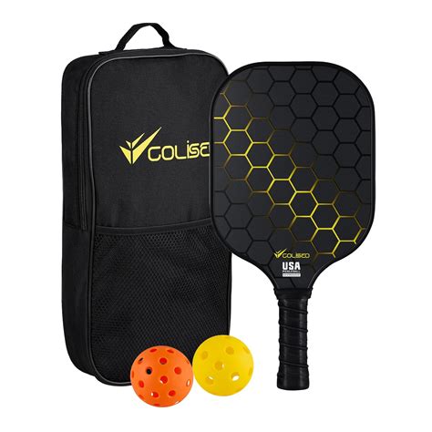 COLISEO Pickleball T700 RAW Carbon Fibre Thermoformed Paddles Kit with ...