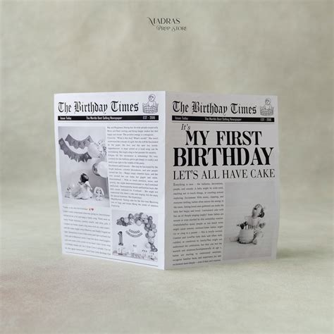 The Birthday Time Magazine Dual Design – Madras Prop Store
