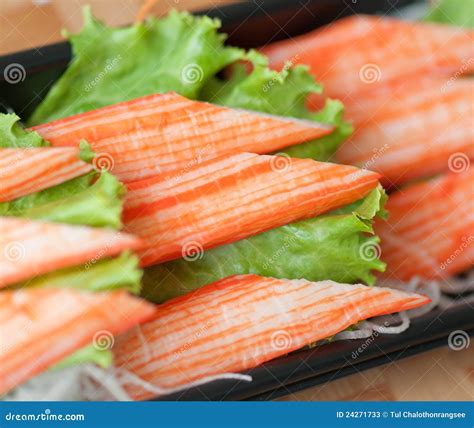 Imitation crab meat stock image. Image of japan, diet - 24271733
